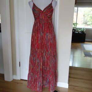 IN APRIL 1986 Tiered Maxi Boho Spaghetti Strap Dress- M/L
